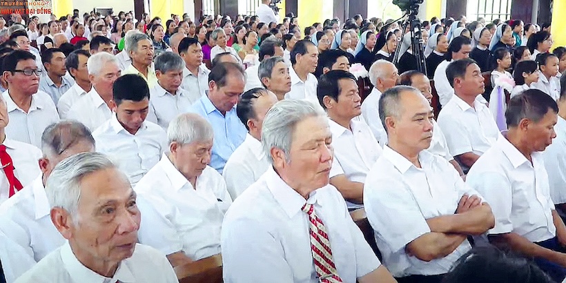 Read more about the article Thiện Giáo đón cha xứ mới Đaminh Phạm Kim Trọng