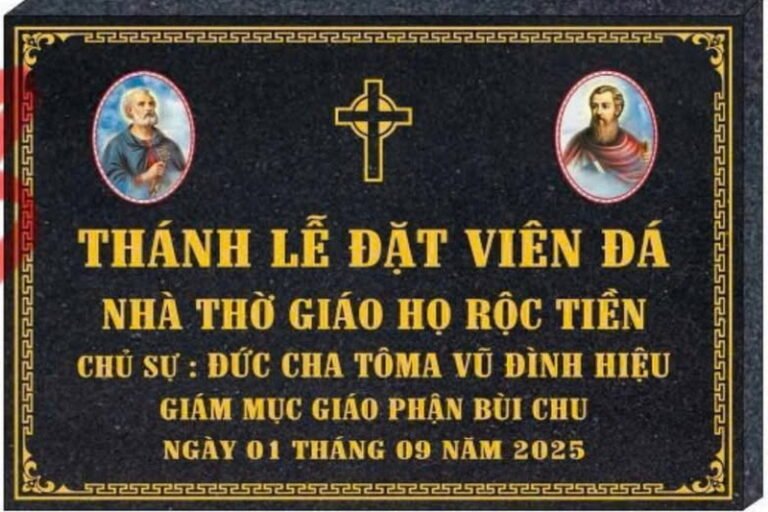 Giáo họ Rộc Tiền, Thánh lễ đặt viên đá đầu tiên