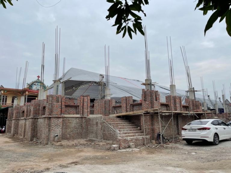 An Lễ, Phúc Hải, mừng móng Thánh đường mới