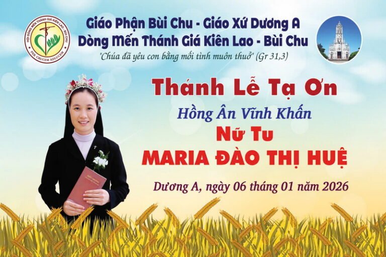 Lễ Tạ ơn Vĩnh khấn Nữ tu Maria Đào Thị Huệ